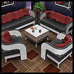 Living Set with Pillows [for&nbsp;The&nbsp;Sims&nbsp;3]