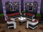 Living Set with Pillows [for&nbsp;The&nbsp;Sims&nbsp;3]