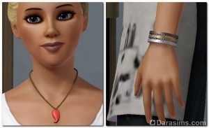 Ожерелье и браслет в Sims 3