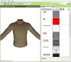 Перекраска одежды в The Sims 3
