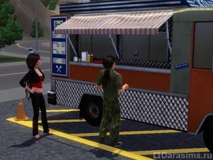 Фургон с едой в «The Sims 3 Late Night»