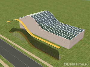 Изогнутая стеклянная крыша в The Sims 2