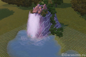 Украшение ландшафта: водопад в Симс 3