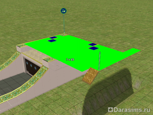 Оригинальный въезд в гараж в Симс 2