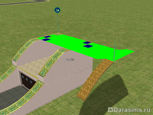 Оригинальный въезд в гараж в Симс 2
