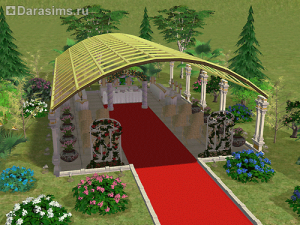 Строительство свадебного павильона в Симс 2