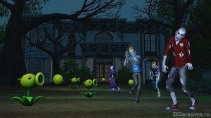 Plants vs. Zombies вторгается в Мунлайт Фолс в «The Sims 3 Сверхъестественное»