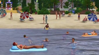 Лето и пляж в The Sims 3 Seasons