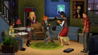 Вечеринка в стиле 90-ых из «The Sims 3 Стильные 70-е, 80-е, 90-е»