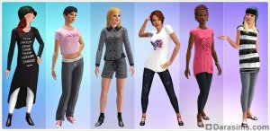 Осенне-зимняя коллекция одежды 55DSL в The Sims 3 Store
