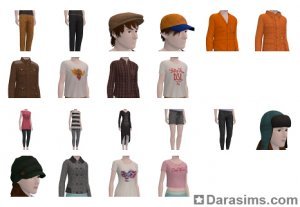 Осенне-зимняя коллекция одежды 55DSL в The Sims 3 Store