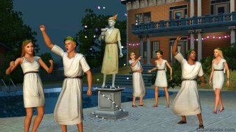 Вечеринка в тогах в «The Sims 3 University Life»