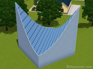 Строительство изогнутой крыши в Симс 3