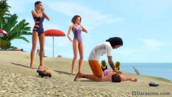 Спасатели в «The Sims 3 Island Paradise»