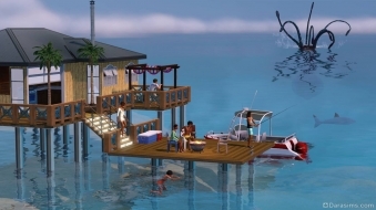 Кракен в «The Sims 3 Island Paradise»