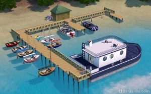 Как построить порт и плавучий дом в «The Sims 3 Island Paradise»