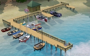 Как построить порт и плавучий дом в «The Sims 3 Island Paradise»