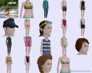 Коллекция «Солнце, серфинг и вода» в The Sims 3 Store