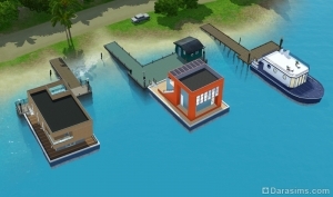 Плавучий дом и водный транспорт в «The Sims 3 Island Paradise»