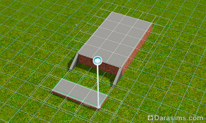 Как добавить под лестницей скос стены в Симс 3