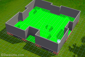 Строительство полуподвала с окнами в Симс 3