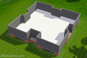 Строительство полуподвала с окнами в Симс 3