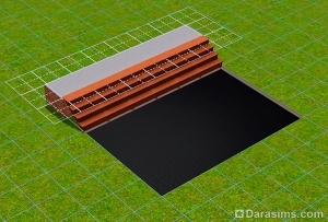 Как сделать просвет между 1 этажом и подвалом в Симс 3
