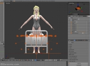 Добавление объектов и одежды в Blender при создании поз в Симс 3