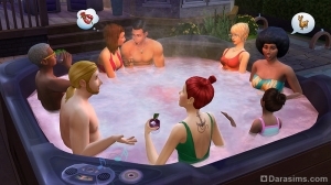 Джакузи в The Sims 4 Perfect Patio