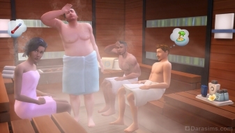 Сауна в наборе The Sims 4 Spa Day