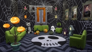 новинки интерьера в sims 4 spooky stuff