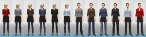 Униформа бармена в Sims 4 CAS