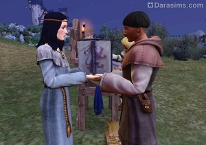 Дарение подарка в The Sims Medieval