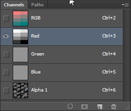 Канал Red в Photoshop