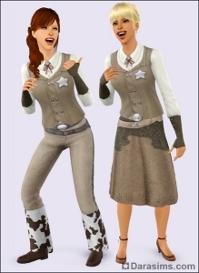 The Sims 3 Кино женская одежда
