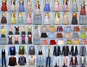 Детская одежда в Sims 4