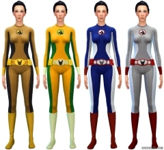 Женский костюм супергероя в Симс 4