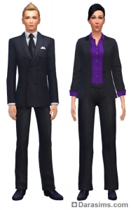 униформа специальности "музыканта" в The Sims 4