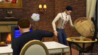 Бар-глобус и дворецкий-мастер в «The Sims 4 Гламурный винтаж»