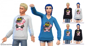 толстовка из коллекции Moschino X The Sims