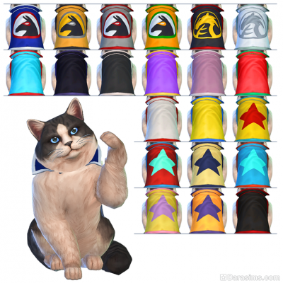 одежда для кошек из каталога Симс 4 мой первый питомец