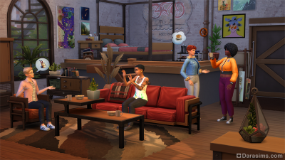 Современный интерьер в комплекте The Sims 4 Лофт