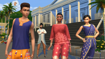 Современная индийская мода в The Sims 4: Фэшн-стрит