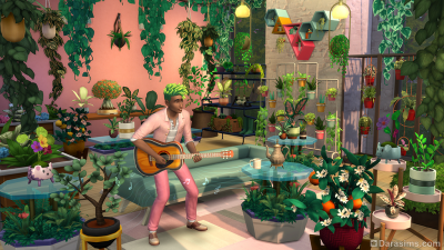 «Зеленый» интерьер в «The Sims 4: Комнатные растения»